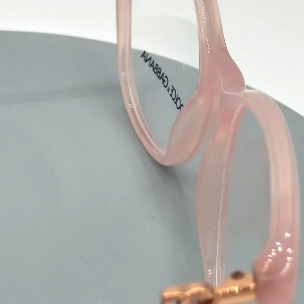 Dolce & Gabbana DG 3363 3384 Pink Rose Gold Tortoise Frame Demo Lens 54 18 145
